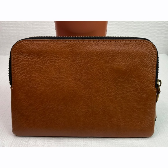 Madewell Brown Full Grain Leather Clutch Pouch BIEN - Picture 4 of 8